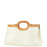 ルイ ヴィトン モノグラム ヴェルニ ロクスバリー ドライブ ハンドバッグ ショルダーバッグ2WAY M91374 ペルル ホワイト パテントレザー レディース LOUIS VUITTON 【中古】